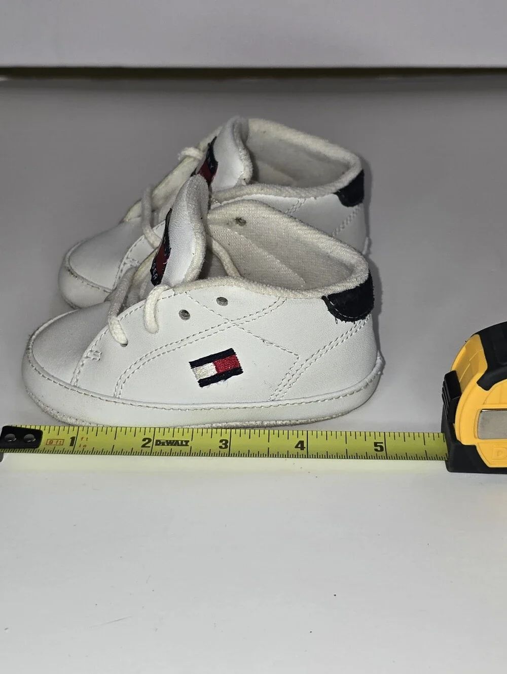 Tommy Hilfiger Infant Boys Sneakers White Shoes , Size 0-3 Months